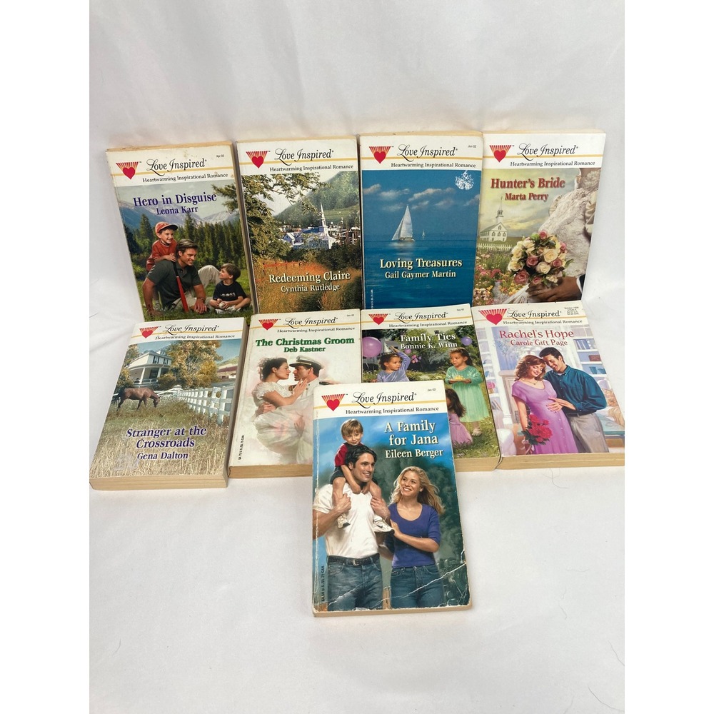 Love Inspired Inspirational Romance Paperback Lot of 9 Steeple Hill Christian